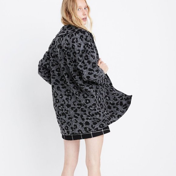 Madewell Texture & Thread Blazer Coat in Jungle Cat - Picture 4 of 8